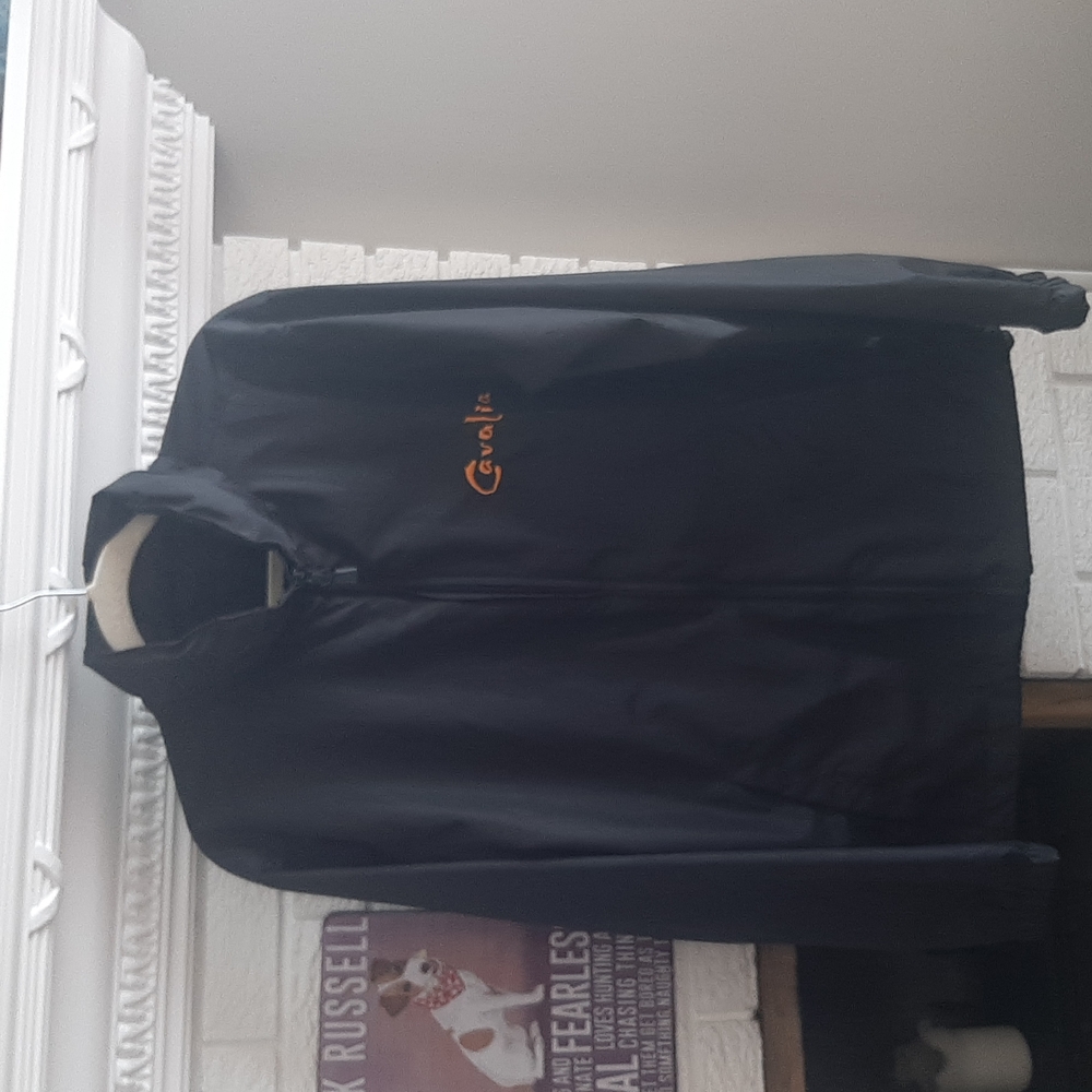 Men's North End Cavalia Black Embroidered Windbreaker Light Jacket Size S